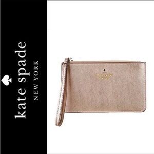 Kate Spade rose gold wristlet